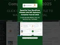 Speed Up Your WordPress Website with WP-Optimize Complete Tutorial 2025
