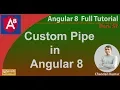 Custom pipe in Angular 8 Angular 8 Tutorial in Hindi