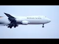 UPS 747-8 Landing at Worth International Airport