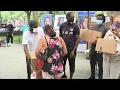 Hundreds line up in Harlem for free groceries Korey Wise of the Exonerated Five lends a hand