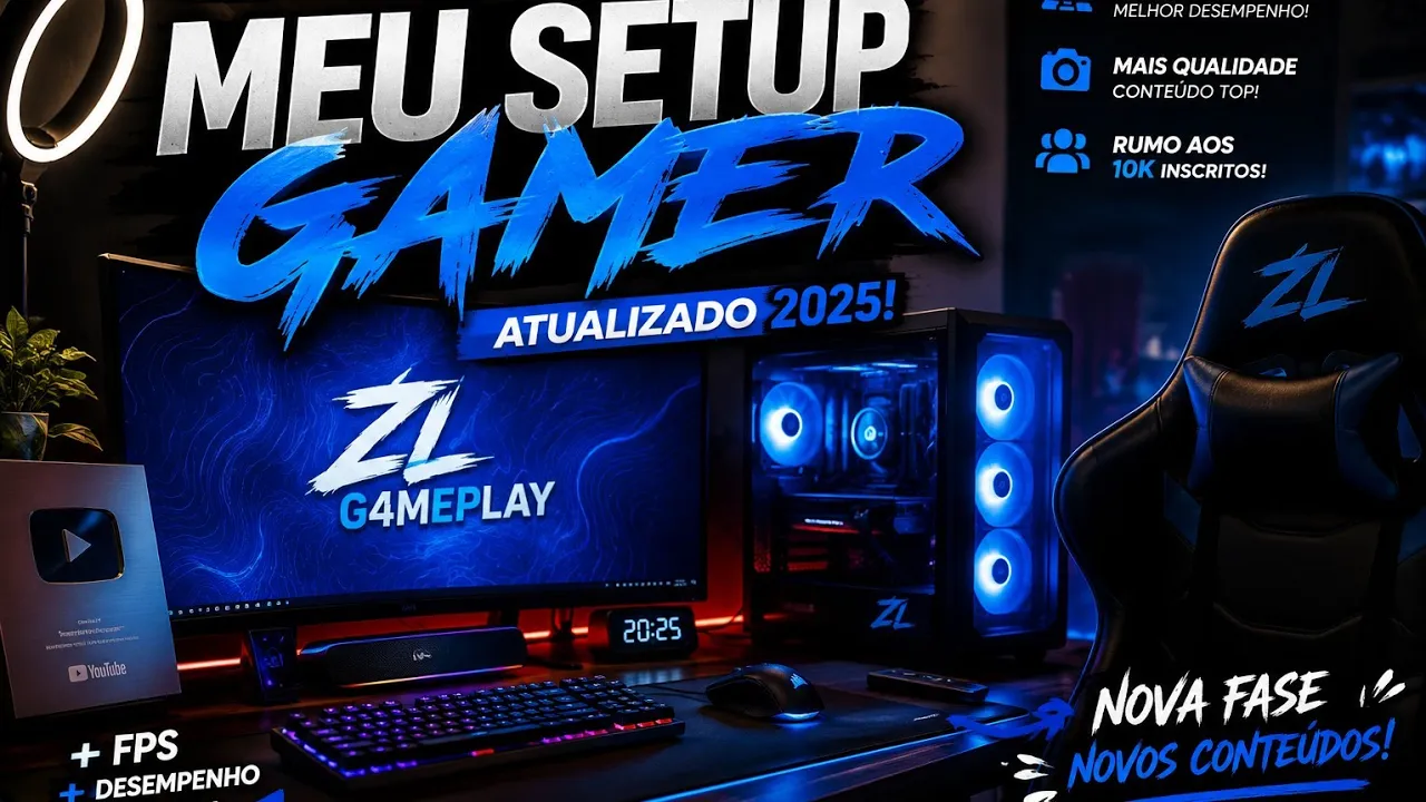 Mostrando meu setup gamer, estou de volta 🚀