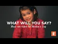 Download Lagu Apa yang Akan Anda Katakan? Video yang wajib ditonton untuk Hari Ibu! #whatwillyousay
