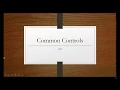 Common Controls - C Tutorial
