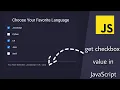 JavaScript Get Multiple Checkbox Value In Array