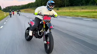 insane shredding in stockholm supermoto bikelife