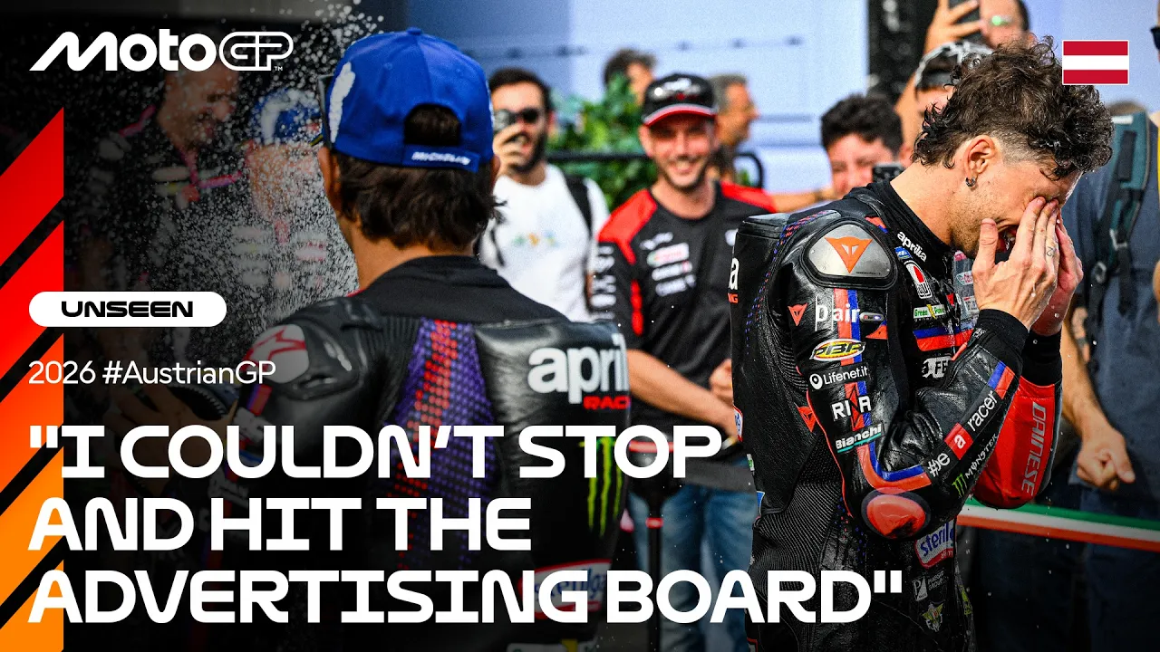 Behind the UNSEEN celebrations at Aprilia's box 🍾 | 2026 Austrian GP