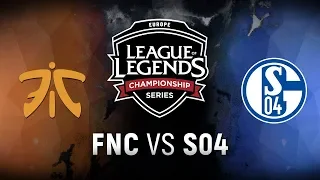 FNC vs. S04 - Week 6 Day 1 | EU LCS Summer Split | Fnatic vs. FC Schalke 04 (2018)
