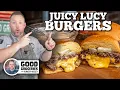 Juicy Lucy Burgers on the Blackstone Griddle