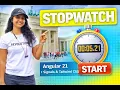 Stopwatch Application Signal Based Mini Projects using Angular 21 TailwindCSS