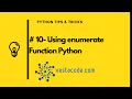 10 - Using enumerate Function Python Arabic enumerate