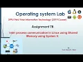 OSL Pratical 7B Shared Memory in C IPC Full Concept Code Explained ftok shmget shmat shmctl