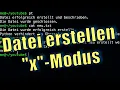 Learn Python - Create a new file mode x