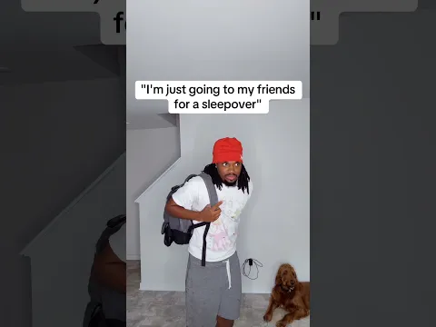 "I'm just going to my friends for a sleepover" #viral #funny