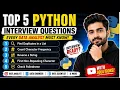 5 Python Interview Questions That Can Help You Crack Data Analyst Interviews