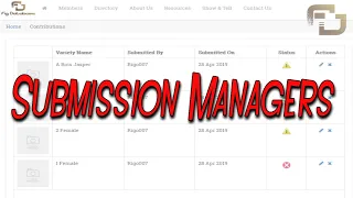 Submission Managers Tutorial Fig Database