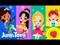 Princess Band | 4 Little Princesses | A New Girl Group | Princess Song for Kids | JunyTony