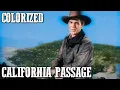 California Passage COLORIZED Forrest Tucker Western Movie in Full Length