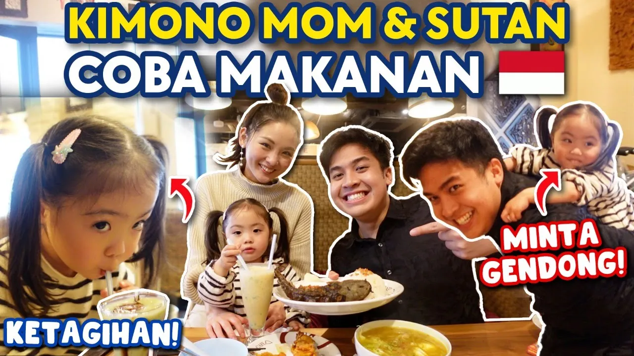 TRAKTIR KIMONO MOM & SUTAN MAKAN MAKANAN INDONESIA! AKHIRNYA KETEMU LAGI!