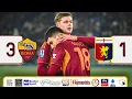 Lagu Roma 3-1 Genoa - Highlights Serie A, TeleRadioStereo, Nisii, Roma TV, Sky, DAZN, Sticozzi