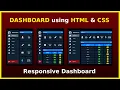 Download Lagu responsive dashboard using html and css only | تصميم لوحة تحكم متجاوبة