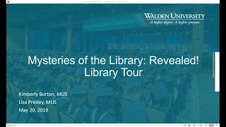 Webinar Mysteries of the Library Revealed Library Tour