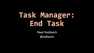Task Manager End Task
