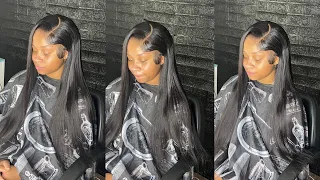 Download WATCH ME GET MY HAIR SLAYED😍| Ali Grace Closure wig. MP3