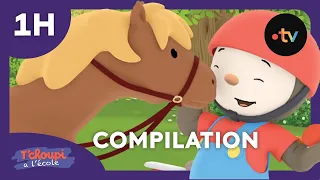 T'choupi à l'école 🌟 NOUVELLE COMPILATION  !!! 1h 🌟 Dessins animés pour enfants