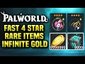 Palworld 1 0 - EASY 4 Star Pals Infinite Gold Rare Items in JUST MINUTES