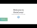 Course Creation at DataCamp Welcome to DataCamp