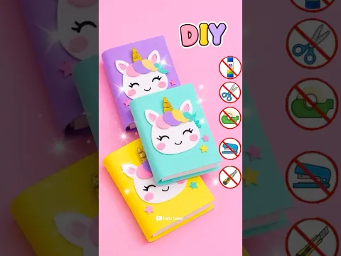 DIY Easy Origami Mini Notebook No Glue No tape #shorts #youtubeshorts #trending #craftztalent #viral