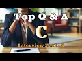 Part - 5 Top C Programming Interview Questions and Answers C Freshers Experienced