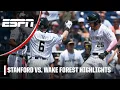 No 1 Wake Forest picks up comeback win vs No 8 Stanford HIGHLIGHTS Men s College World Series
