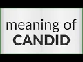Candid meaning of Candid