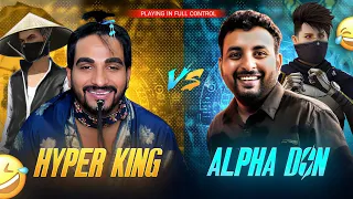Hyper King Vs @AlphaDonGaming | Full Control Challenge | Free Fire Telugu