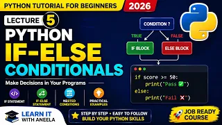 Python If-Else Conditions Explained if if-else Nested if Beginners 2026