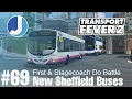 Download Lagu The Buses Compete In Sheffield | Transport Fever 2 | Race To The North | Episode 69