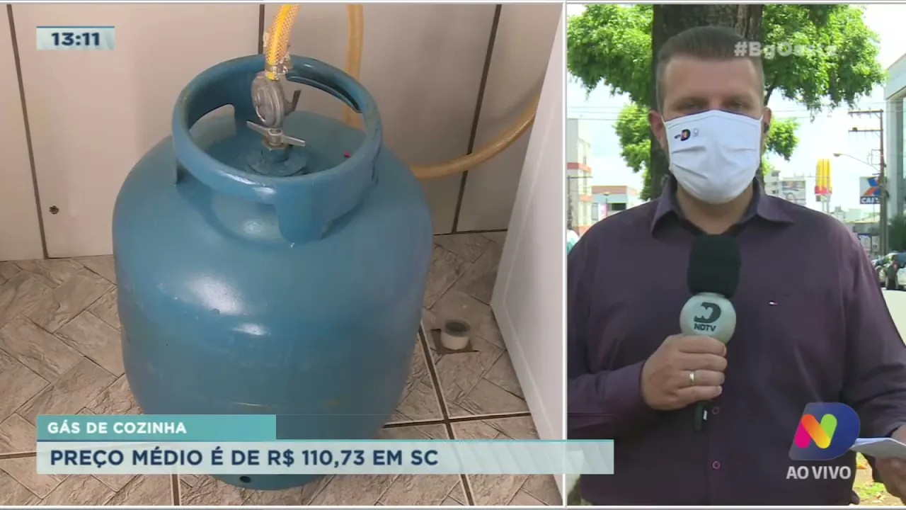 Preço médio do gás de cozinha chega a R$ 110 em SC