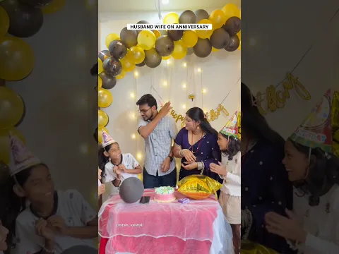 Husband Wife On Anniversary #funny #anniversary #viral #husbandwife #foryoupage #nitishvaishali