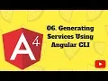 AngularJS 4 Tutorial 06 Generating services using Angular CLI