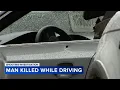 Man 70 dies after being found shot inside crashed BMW