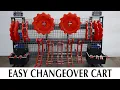 Change Part Storage Cart - Fast Simple Orderly Changeovers and Unlimited Versatility