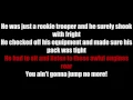 Blood on the risers LYRICS (Gory gory what a helluva way to die)