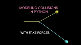 Modeling 2D Collisions in Python with Fake Forces