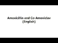 Amoxicillin and Co-Amoxiclav English