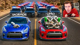 Cada FUGA +1 TURBINA NO GTA 5 RP! (Skorpion vs Lipao) 