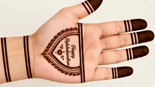 Easy Simple Rakhi Special Mehndi Design | New Front Hand Mehandi Design | Mehendi ki design| Henna 