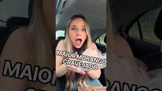 VOCES PAGARIAM R$50 NO MEGA MORANGO CRAVEJADO?? 😳😱 #comendo #viral #morangodoamor #tudoqueeucomo