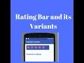 Android App Development part-9 Rating Bar in Android Example
