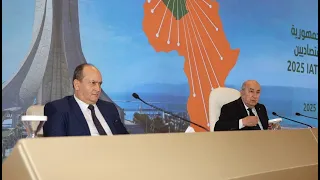 خطاب الرئيس عبد المجيد تبون أمام المتعاملين الاقتصاديين لتعزيز نتائج معرض التجارة البينية الإفريقية